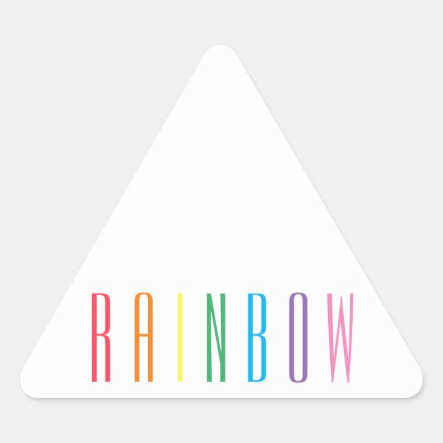RAINBOW Triangle Stickers (Front)
