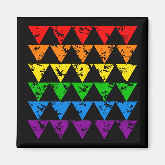 Rainbow Triangles magnet (Front)