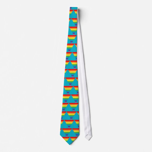 rainbow triangles tie (Front)