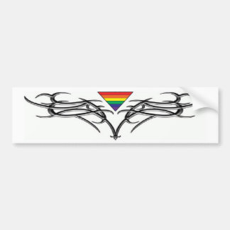 Rainbow Tribal Bumper Sticker