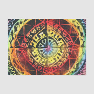 Rainbow Tribal Linocut Print Tissue Paper