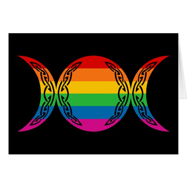 Rainbow Triple Goddess Symbol (Front Horizontal)