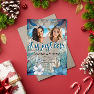 Rainbow & Tropical Wedding Invitation