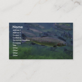 Rainbow Trout Business Card
