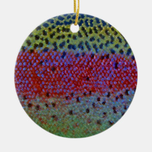 Rainbow Trout - Caddisfly Ornament