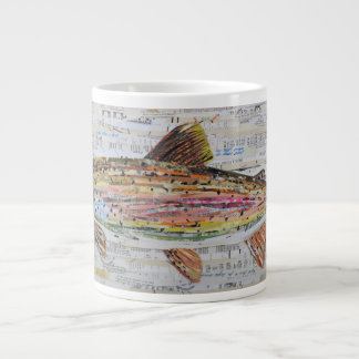 Rainbow Trout Collage Coffee Mug by C.E. White
