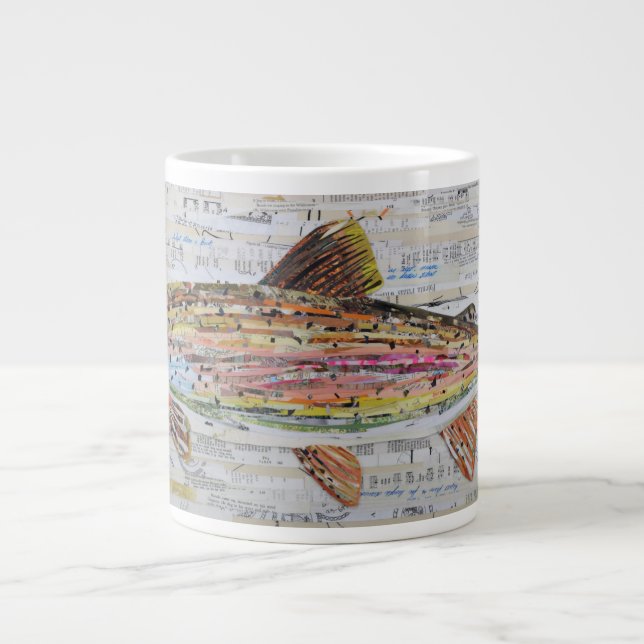 Rainbow Trout Collage Coffee Mug by C.E. White (Front)