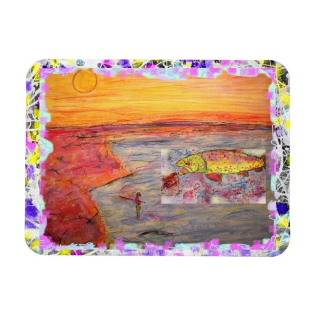 rainbow trout drip magnet (Horizontal)