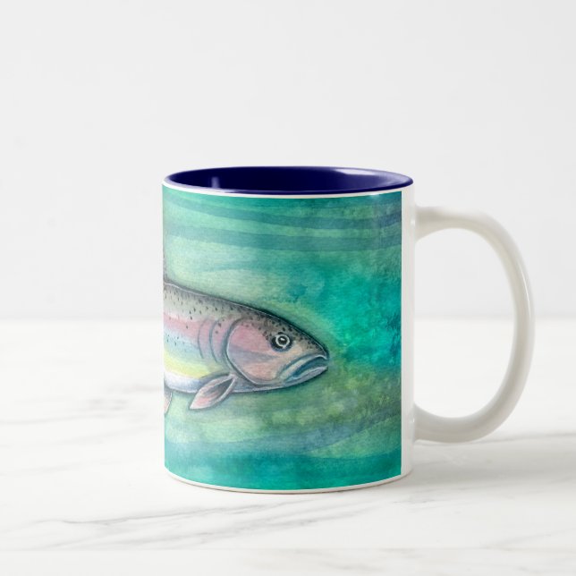 Rainbow Trout Fish Art Mug (Right)