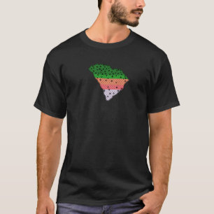Rainbow Trout Fish South Carolina State Map Fishin T-Shirt