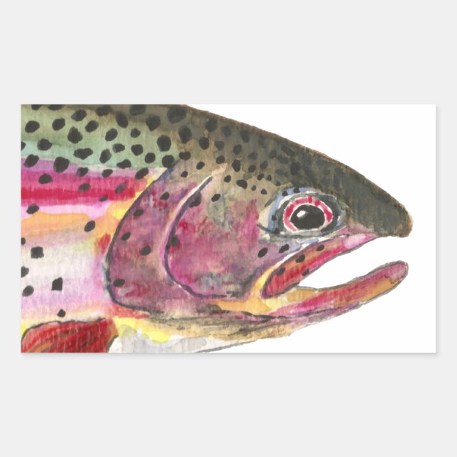 Rainbow Trout Fish Sticker (Front)