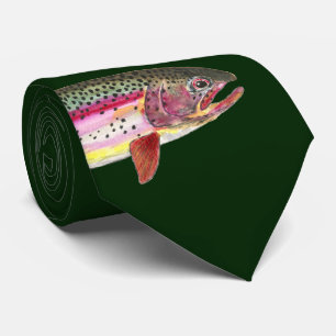 Rainbow Trout Fish Tie
