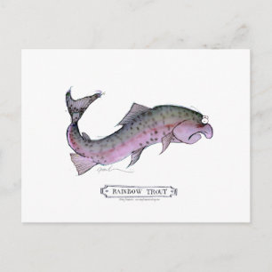 Rainbow Trout fish, tony fernandes Postcard