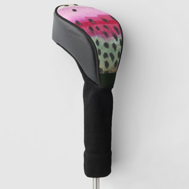 Rainbow Trout Fishing and Ichthyology Golf Head Cover (Angled)