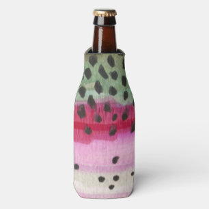 Rainbow Trout Fishing Bottle Cooler