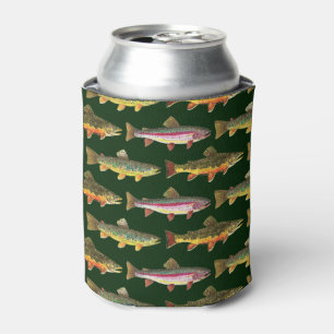 Rainbow Trout Fishing Can Cooler