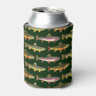 Rainbow Trout Fishing Can Cooler