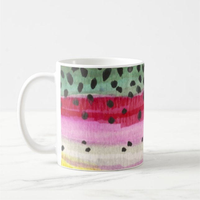 Rainbow Trout Fishing Coffee Mug (Left)