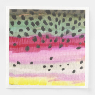 Rainbow Trout Fishing, Ichthyology Napkin