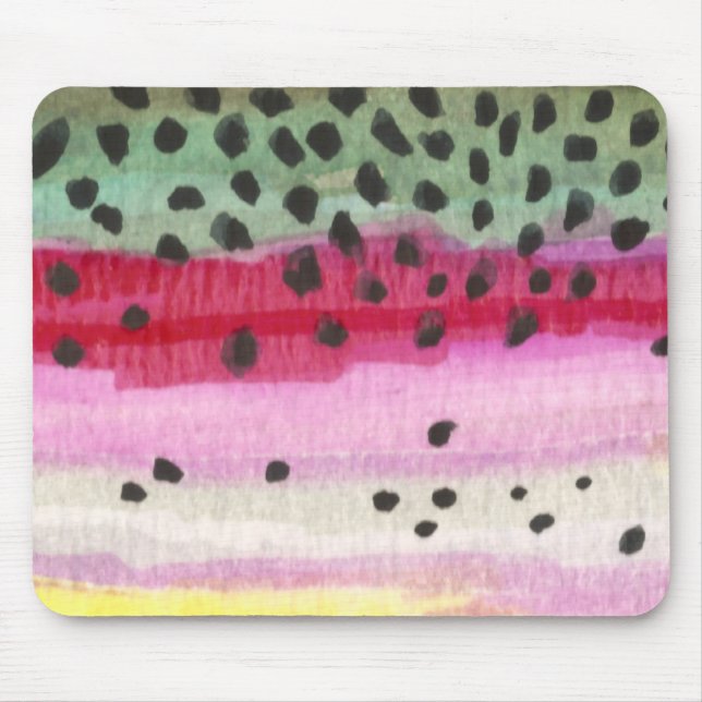 Rainbow Trout Fishing Mouse Pad (Front)