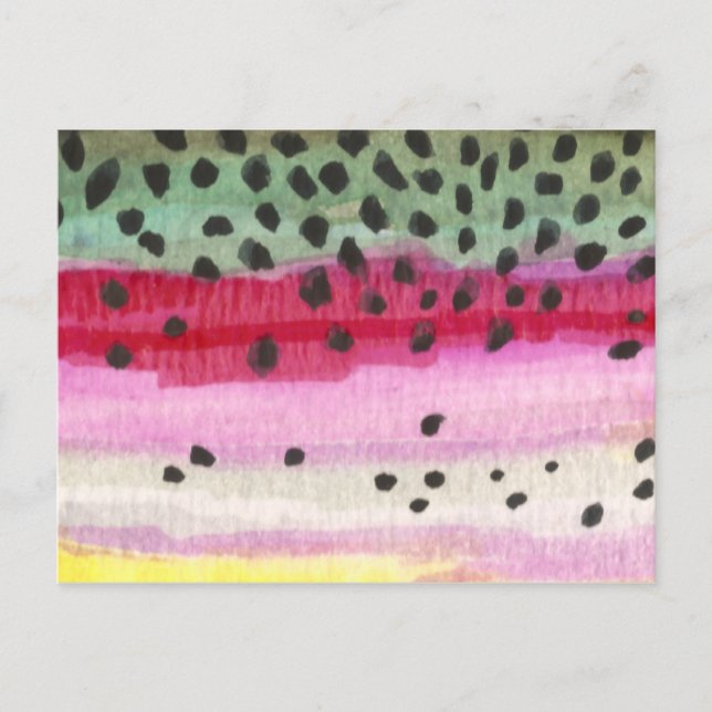 Rainbow Trout Fishing Postcard (Front)