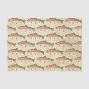 Rainbow Trout Fishing Tissue Paper