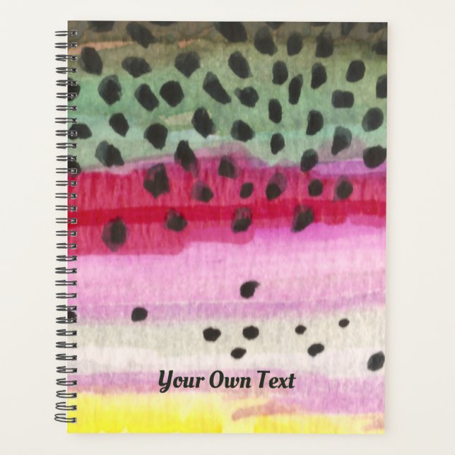 Rainbow Trout Fly Fishing Angler's Planner (Front)