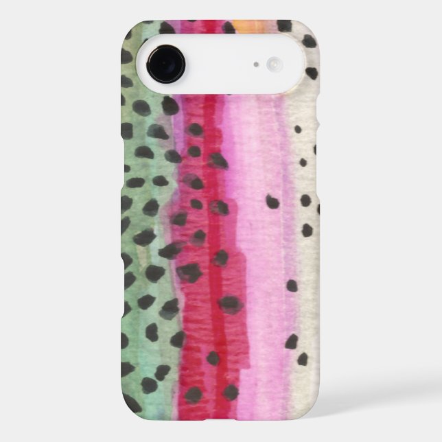Rainbow Trout Fly Fishing Case-Mate iPhone Case (Back)