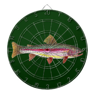 Rainbow Trout Fly Fishing Dartboard