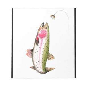 Rainbow Trout Fly Fishing Notepad