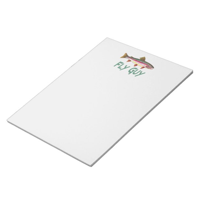 Rainbow Trout Fly FIshing Notepad (Angled)