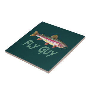Rainbow Trout Fly Fishing Tile