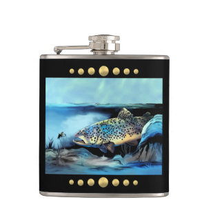 Rainbow Trout Hip Flask