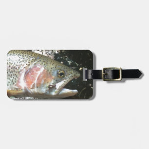 Rainbow trout luggage tag