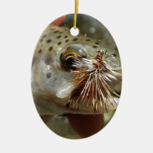 Rainbow Trout photo Ceramic Ornament