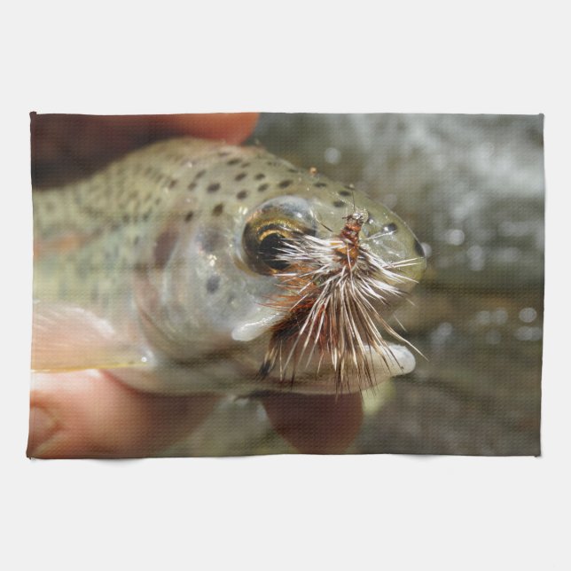 Rainbow Trout photo Kitchen Towel (Horizontal)