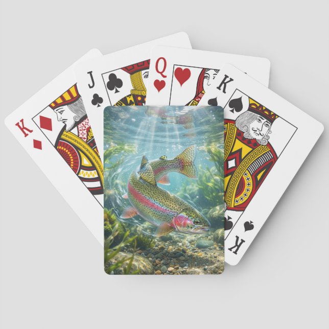 Rainbow Trout Playing Cards (Back)