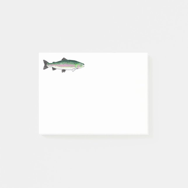 Rainbow Trout Post-it Notes (Front)