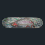 Rainbow Trout Skateboard<br><div class="desc">Rainbow is a print from my original watercolor-gouache painting. The rainbow trout is native only to the rivers and lakes of North America, west of the Rocky Mountains, but its value as a hard-fighting game fish has led to its introduction around the world. The Rainbow trout, has colouring and patterns...</div>