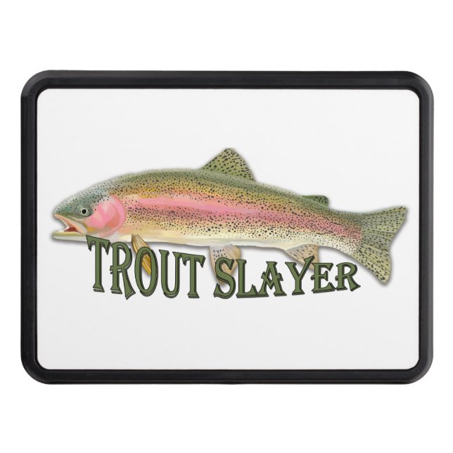 Rainbow Trout Slayer Trailer Hitch Cover (Front)