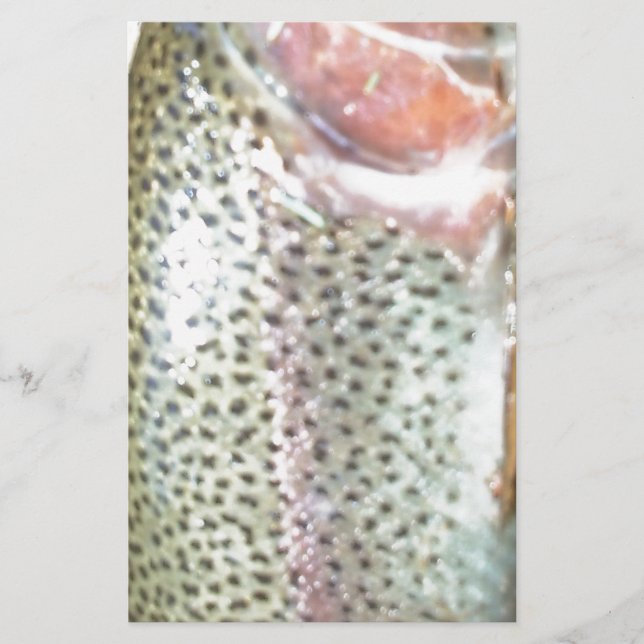 Rainbow trout stationery (Front)
