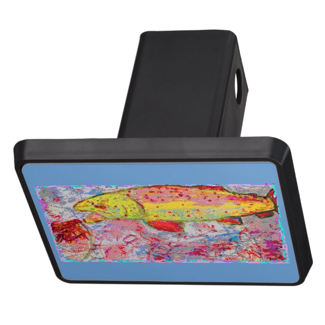 rainbow trout trailer hitch cover (Top)