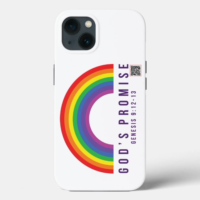 Rainbow Truth God's Promise iPhone case (Back)