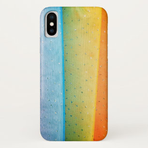 rainbow tulle with rhinestones Case-Mate iPhone case