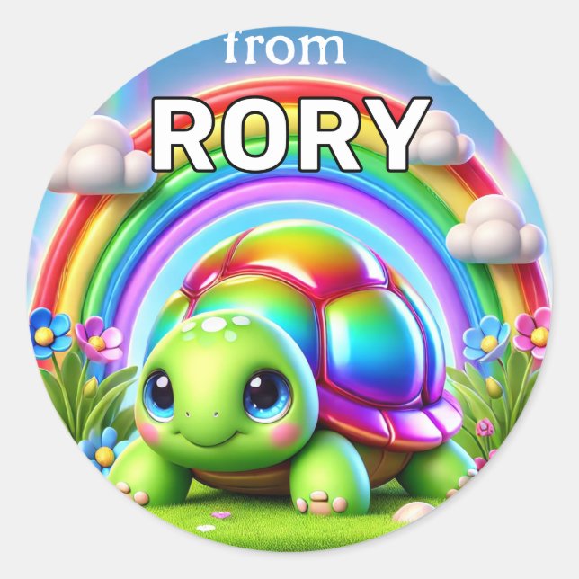 Rainbow Turtle Stickers (Front)
