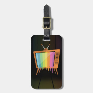 Rainbow TV  Luggage Tag