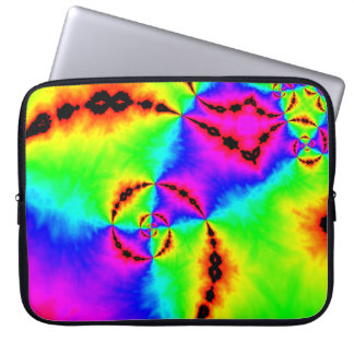 Rainbow tye dye laptop sleeve