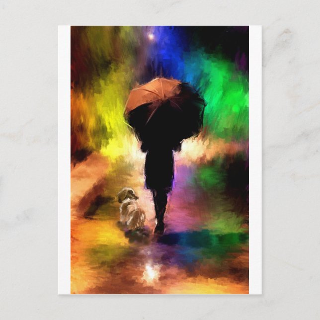 rainbow umbrella.jpg postcard (Front)