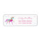 Rainbow Unicorn And Stars Address Label