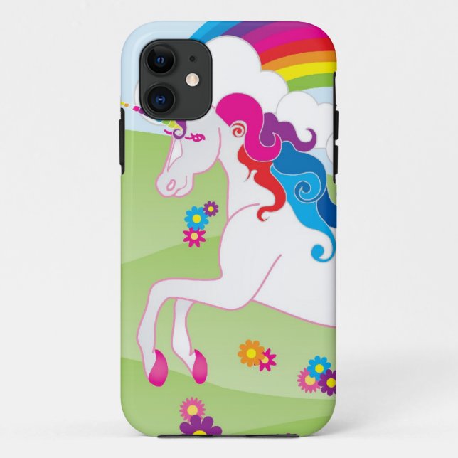 Rainbow Unicorn - Barely There iPhone Case (Back)